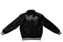 Load image into Gallery viewer, MA Black Wool Letterman Jacket